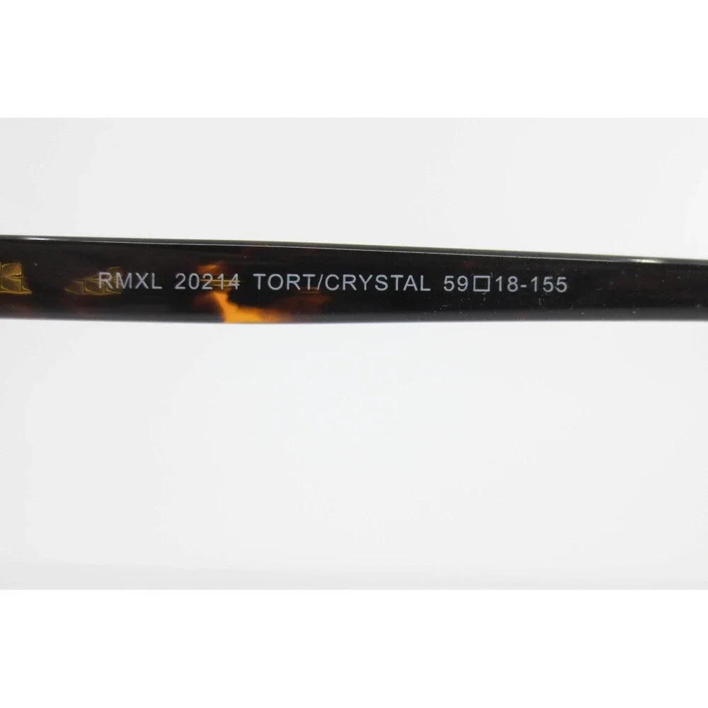 Robert Mitchel XL RMXL 20214 Tortoise Crystal Rectangular Eyeglass Frames